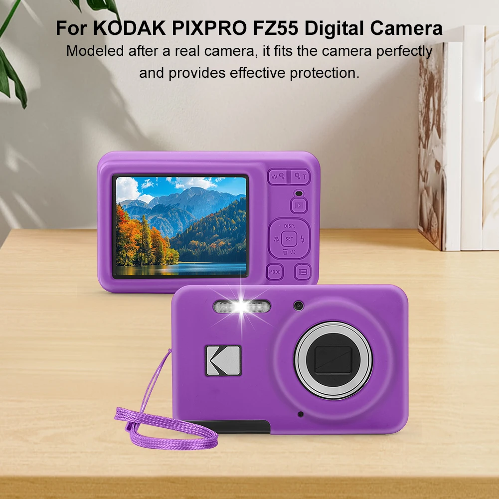 For KODAK PIXPRO FZ55 Digital Camera Cover Anti-Scratch Lightweight Camera Sleeve Solid Color Outdoor Travel Camera Protect Case