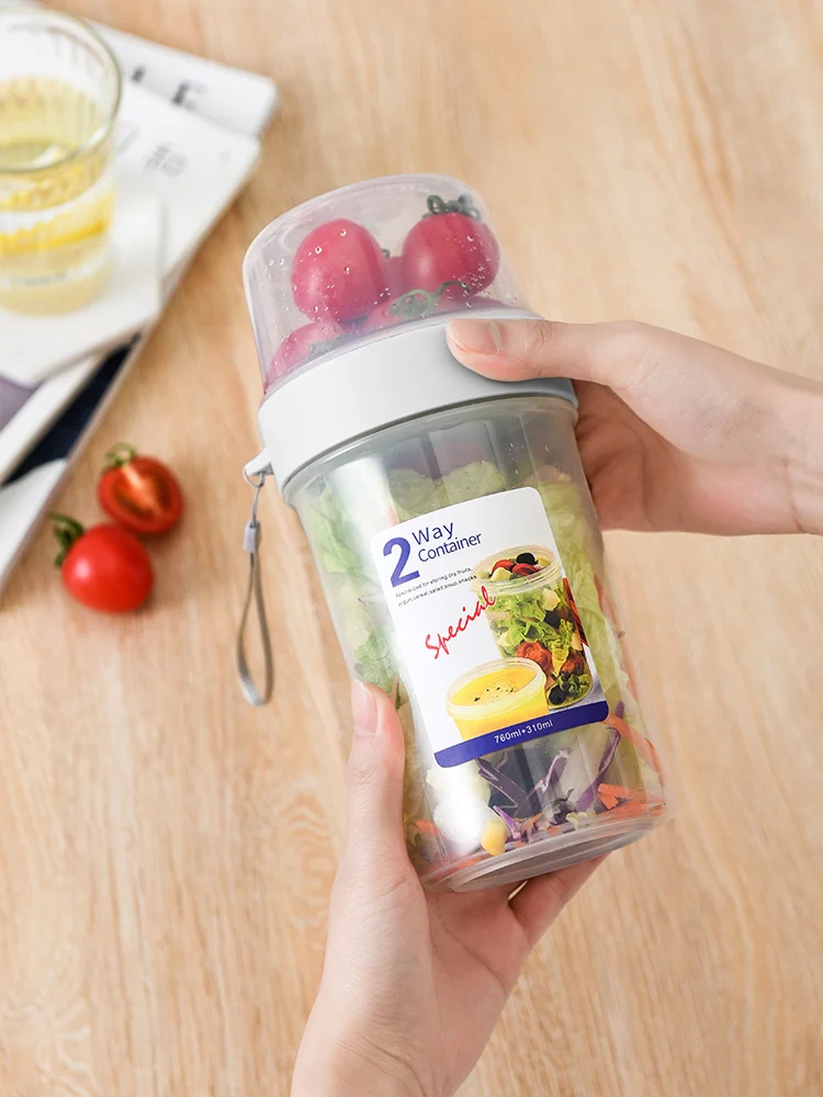 Breakfast On The Go Cups Cereal And Milk Container Airtight Food Storage  Box Sealed Transparent Crisper Cup-type Food Storage - AliExpress