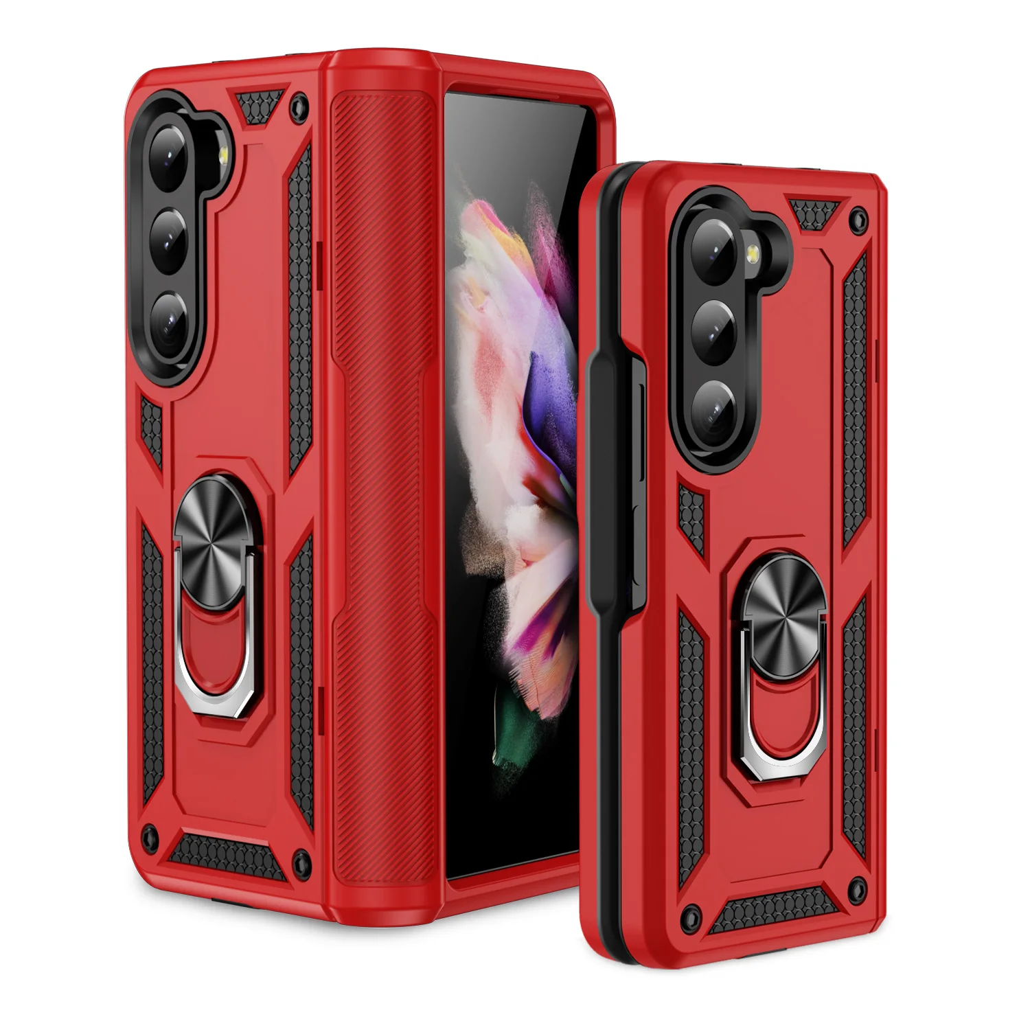 Custodia Funda Resistente Anti-Goccia Per Samsung Galaxy Z Fold 5 Fold5 5G Zfold5 Custodia Pieghevole Antiurto Per Cavalletto