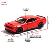 1:36 Dodge Challenger SRT Demon Sports Car Alloy Diecast Car Model Toy With Pull Back For Kids Gifts Toy Collection A141 6