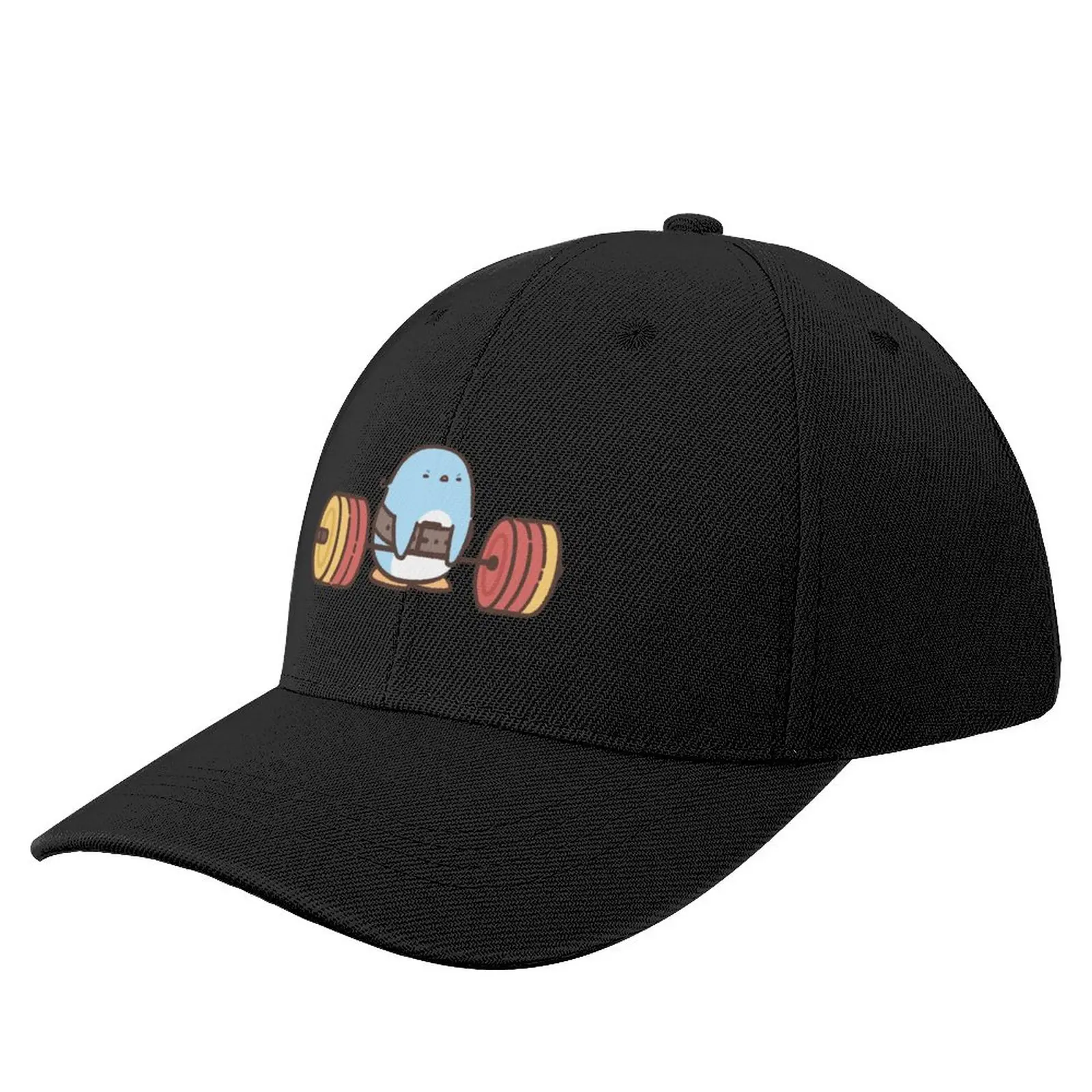 

Weightlifting Penguin Baseball Cap tea hats Hood Beach Outing Trucker Cap Hat Men Women's