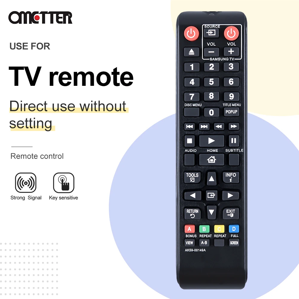 Telecomando Ak59-00149A Ak59-00171A Dvd Bluray Per Samsung Per Bd-F5100 Bd-Fm51 Bd-Fm57C Bd-H5100 Bd-F5500 Bd-Jm59