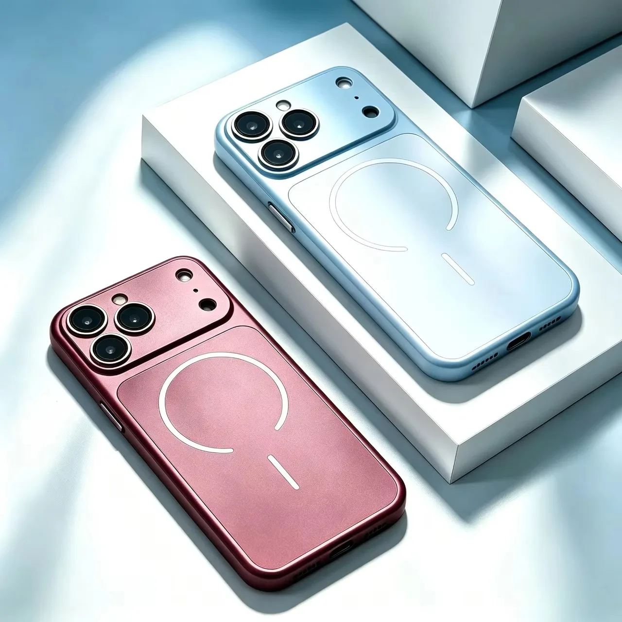 Premium Nano Frosted Glass Magnetic Phone Case with MagSafe Wireless Charging Compatibility