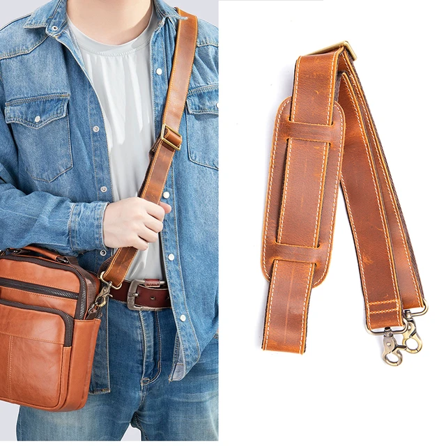 Leather Bag Straps DIY Bag Accessories Parts Replacement Shoulder Belts Handbag  Strap Long Bands with Pads Handle Metal Buckle - AliExpress