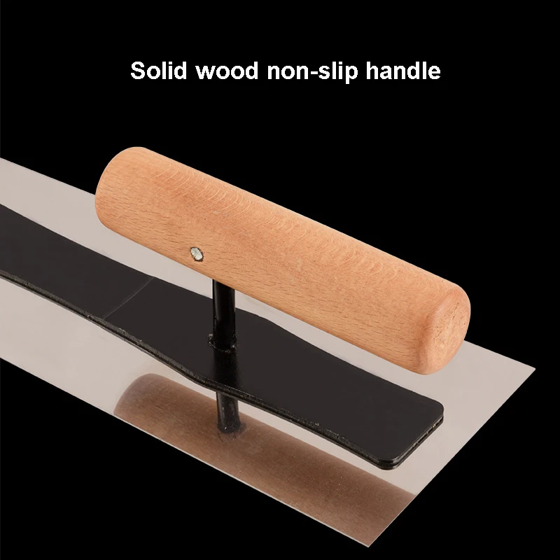 240mm Construction Concrete Scraping Tools Plaster Trowel Stainless Steel Plastering Trowels Tile Floor Wall Cement Mud Trowel bricklaying trowel square notched trowel