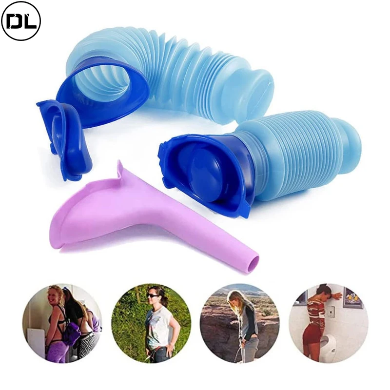 Women Portable Adult Urinal portable urinal women urinal Outdoor Camping Travel Urine Car Urination Pee Soft Toilet Urine Help Men Toilet