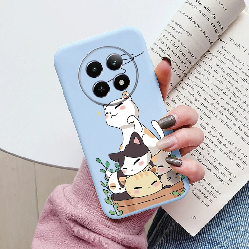 Cute Heart Flower Soft Silicone Matte Protective Back Cover s - Cartoon Design
