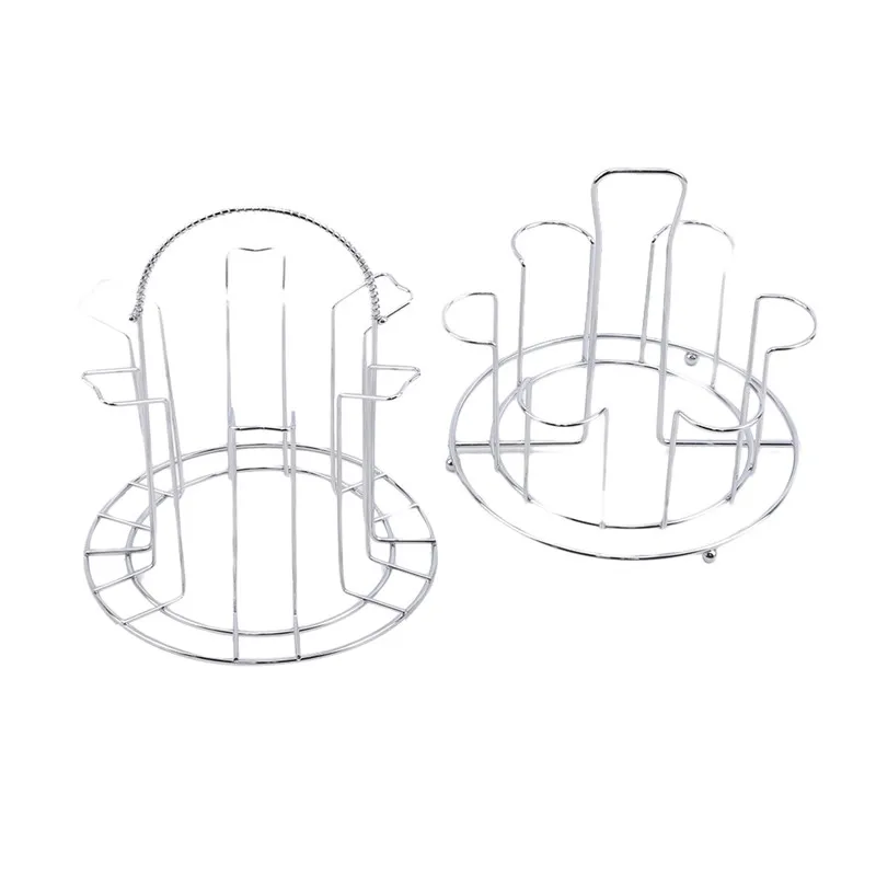 New 1Pcs Bar Metal Glass Cup Storage Rack For Water Mug Draining Drying Organizer Drain Holder Stand Useful Home Kitchen Supply 3