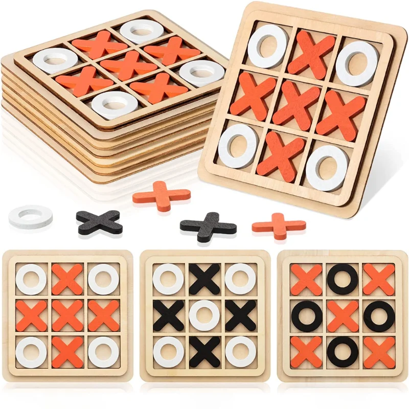 

Kid's Montessori Wooden Toy Mini Chess Play Game Interaction Puzzle Training Brain Learing Early Educational Toys For Children