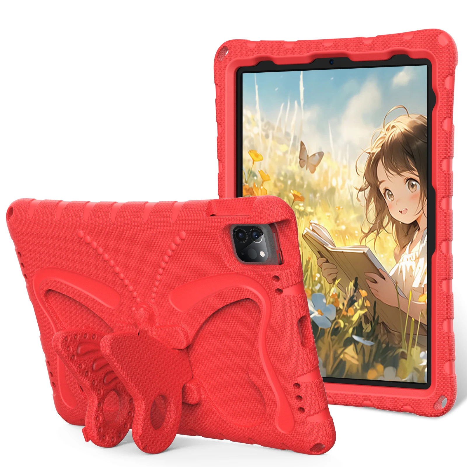 Children's Lightweight Shockproof iPad Case with Handle and Kickstand