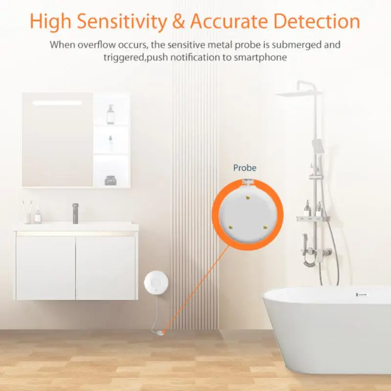 Tuya ZigBee 무선 누수 센서, 침수 감지기, 누수 감지 경보, 물 센서, 스마트 홈 지지대, 홈키트