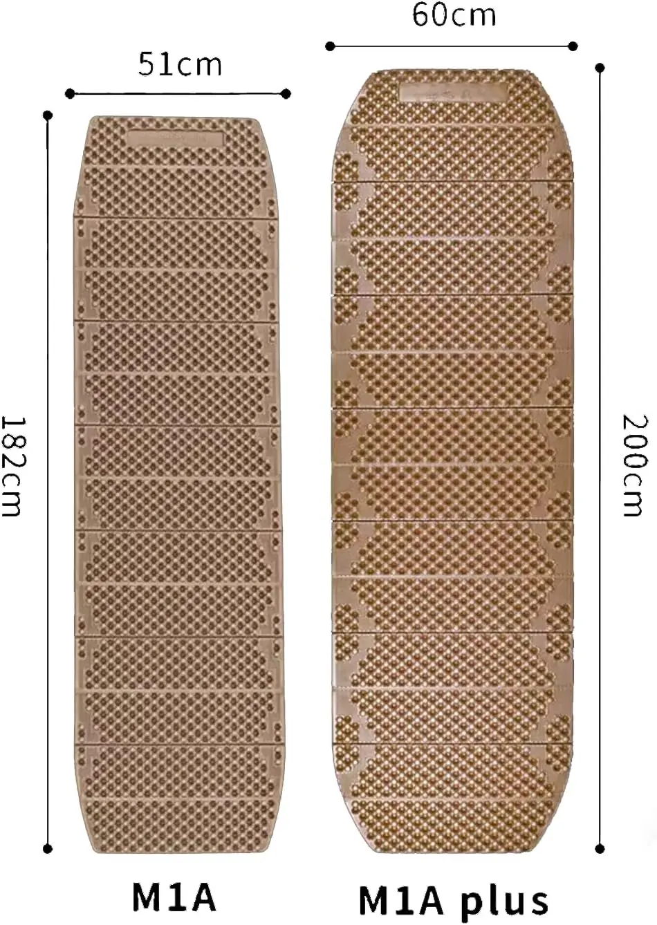Mountain Spring M1 Series Moisture-Proof Folding Closed Cell Foam Sleeping Pad R-1.9Ultra-Lightweight Hexagonal Design Sleeping 4