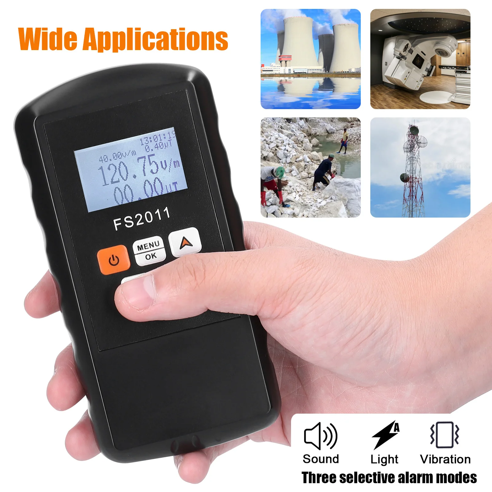 

FS2011 Nuclear Radiation Detector Individual Alarm Device Electromagnetic Radiation Detector Marble Radioactive Geiger Counter