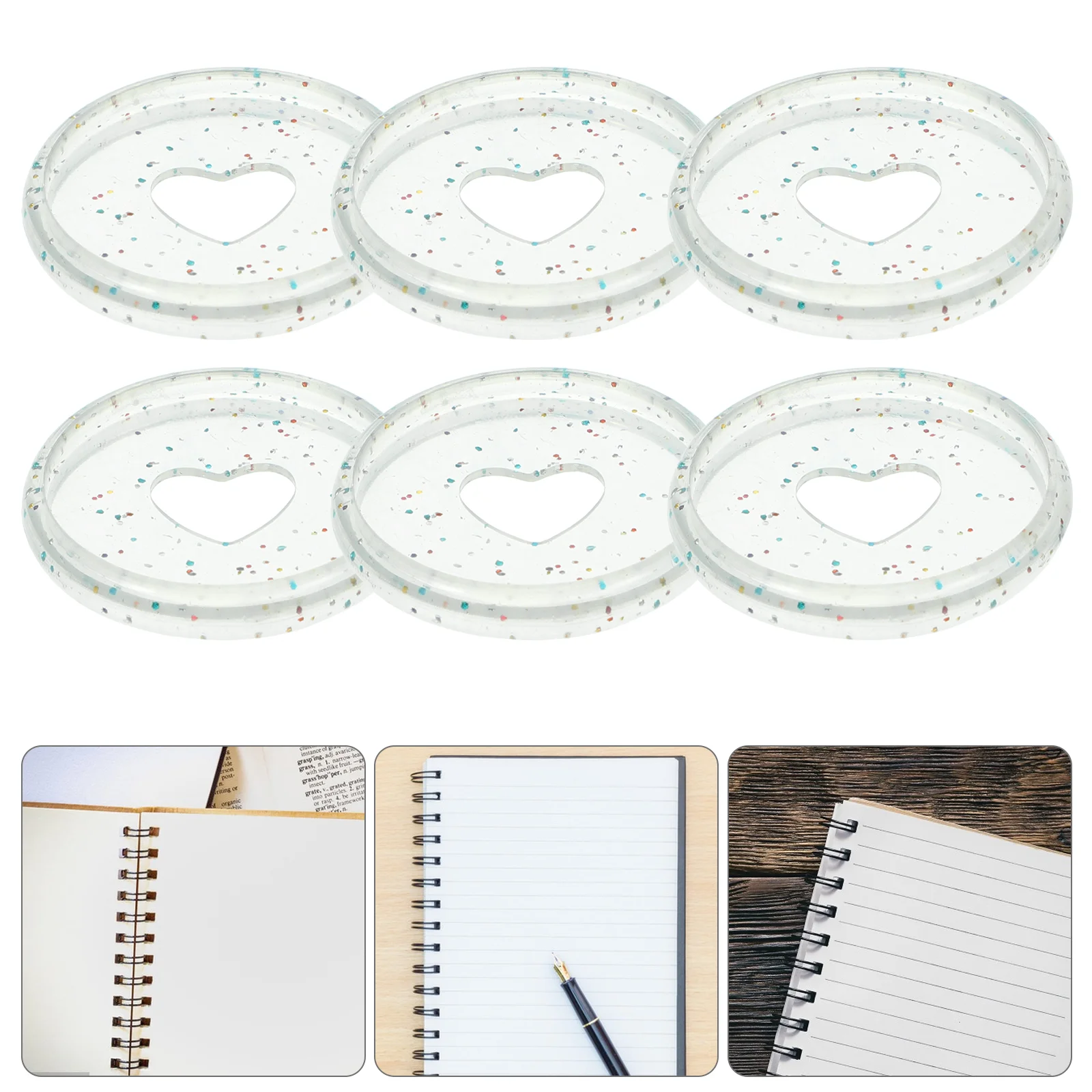 50Pcs Binder Discs Notebook Binding Discs Planners Binding Loose-leaf Binder discbound discs