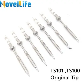 Original TS100 TS101 Mini Digital Soldering Iron Tip Replacement Bit Head B2 BC2 C4 D24 K I Ku ILS C1