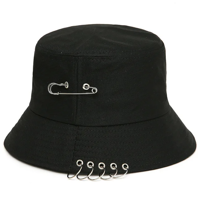Brooch Ring Harajuku Bucket Hat Men 