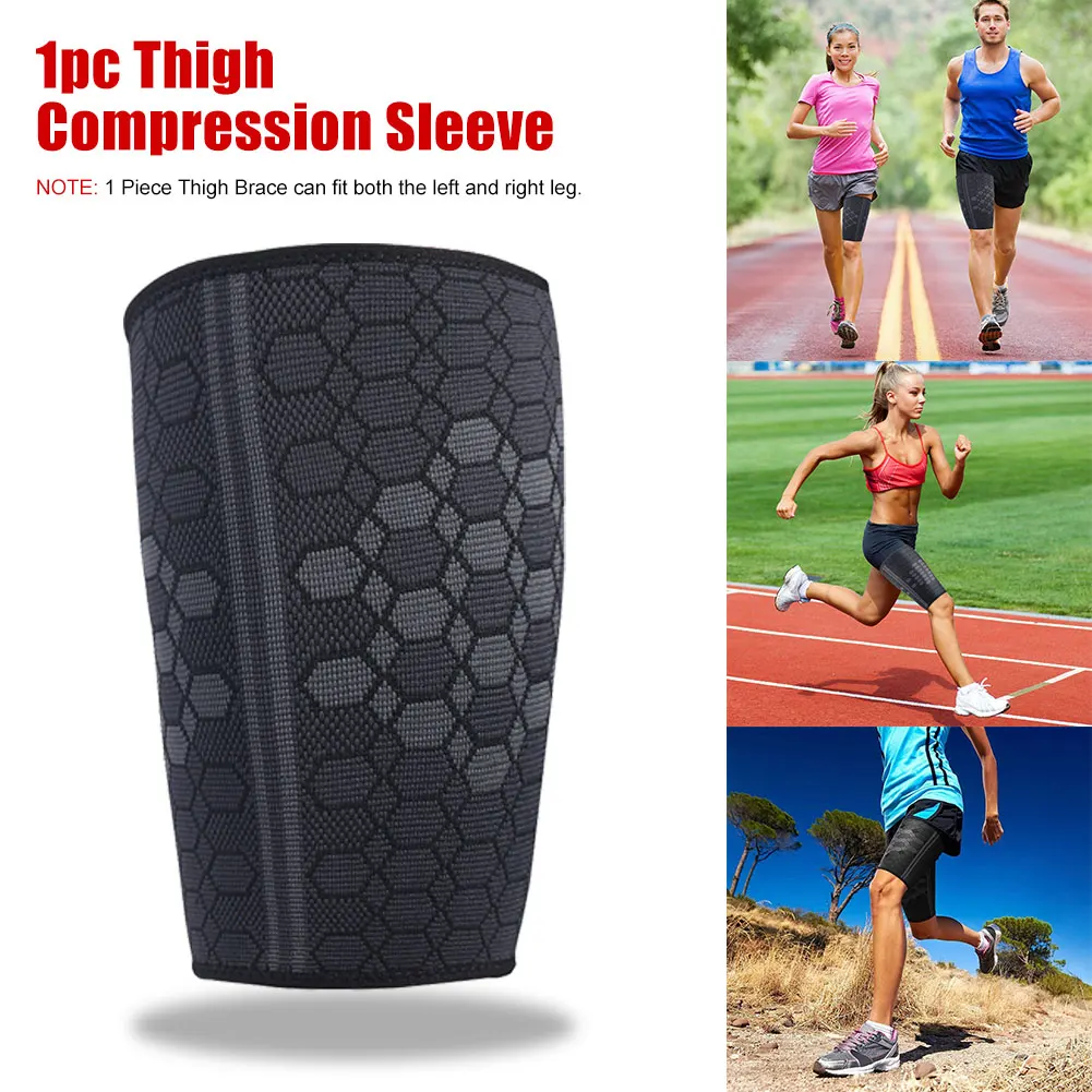 

Thigh Compression Sleeves Hamstring Quad Wrap Thigh Support For Pulled Groin Muscle Sprains Unisex Workouts Sports Recovery