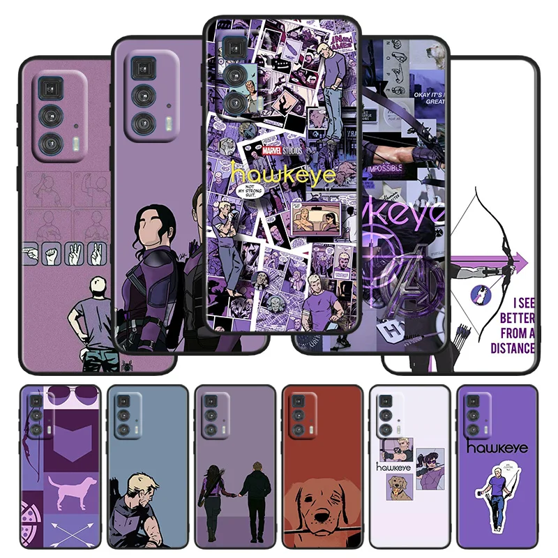 Marvel Hawkeye Phone Case For Motorola G E7I Stylus Power One Plus E Edge X S 30 20 Fusion Plus Lite Pro Black