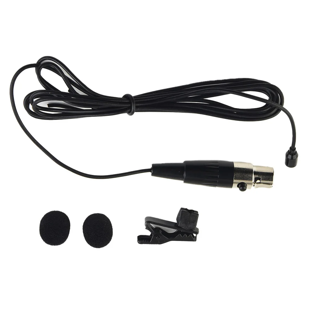 

Brand New Lavalier Mic Compact Connector Flexibility For System Hand-free Kit Metal Clip Mini XLR Miniature