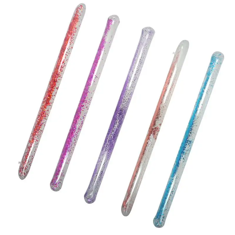 Inflatable Swim Float Pool Noodle inflatable pool float With Coloured Glitter Water Floating Noodle Floaties Inflatable Pool Floats For Kids And Adult