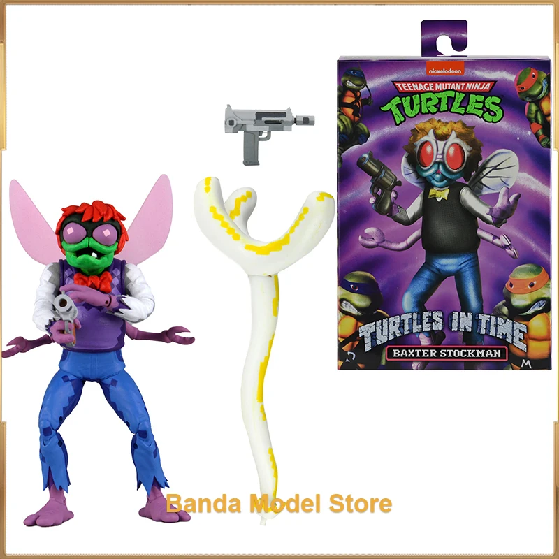 

In Stock Original Teenage Mutant Ninjaa Turtlees Figure Baxter Stockman Joints Movable Action Figure Toys Collectible Model