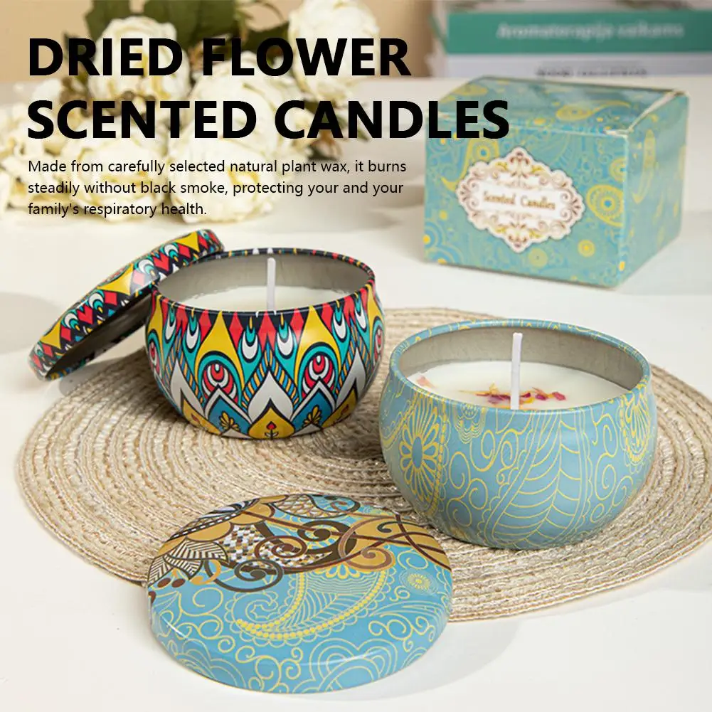 Vintage Scented Soy Wax Candle in Decorative Jar - Floral Fragrance for Weddings and Home Décor