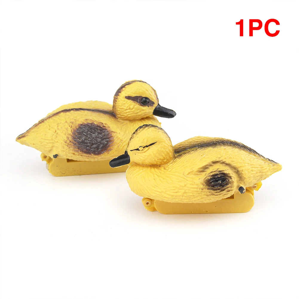 3 piezas de patos flotantes pequeños señuelos de pato flotantes, señuelos  de pato de plástico amarillo, señuelos realistas de caza de patos flotantes