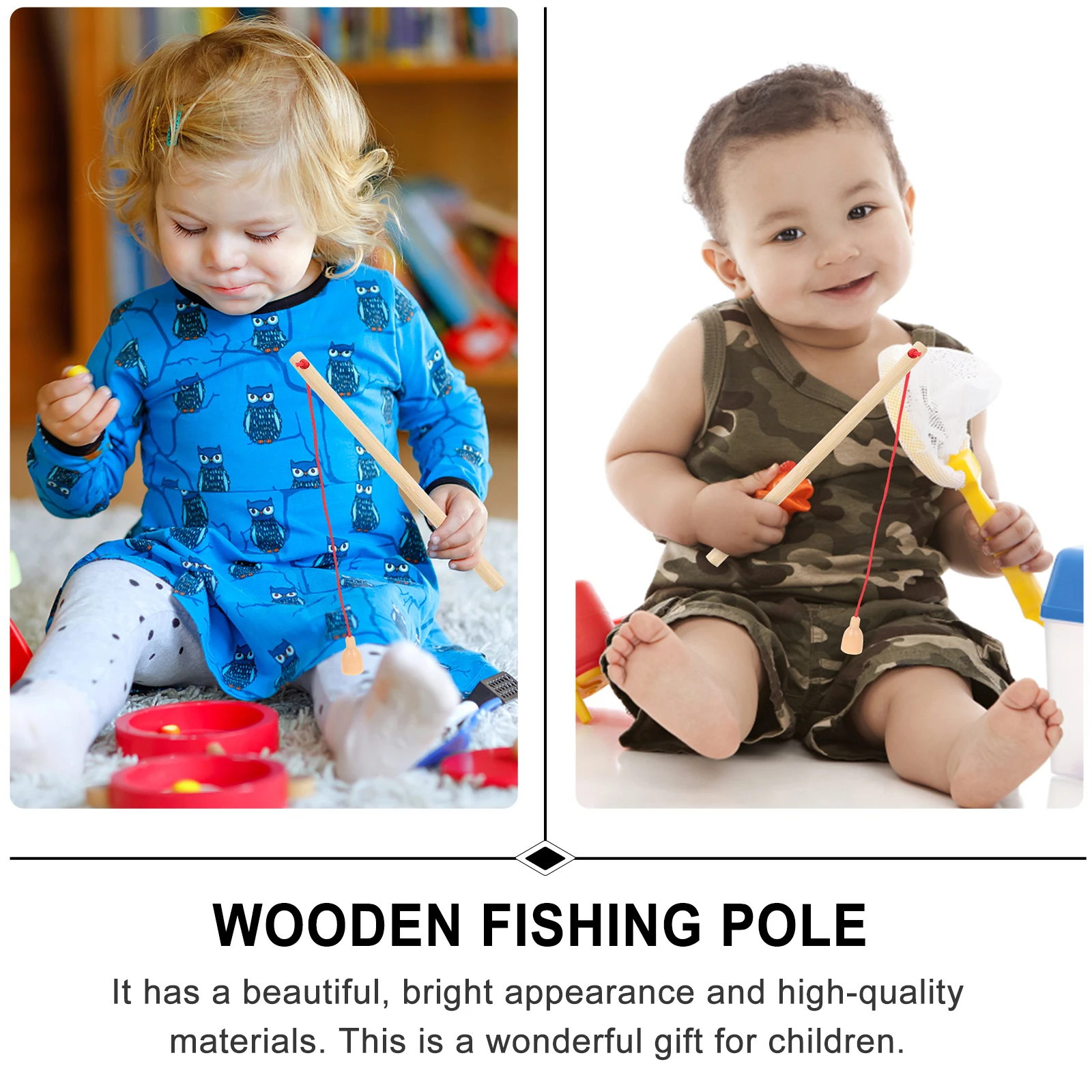 baby boy fishing pole Rod and wood Fish Our fun Paw Patrol Fishing Kit