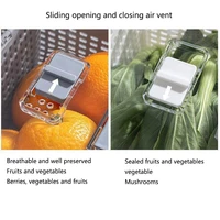 Réfrigérateur à double couche, boîte de rangement pour la conservation de la fraîcheur, panier de vidange, congélateur alimentaire de qualité alimentaire, boîte scellée, panier de lavage de cuisine 4