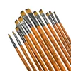 12pcs Premium Angular Paint Brushes - High-Quality Nylon Hair Angled Watercolor Brushes for Acrylic Watercolor Gouache Painting 1