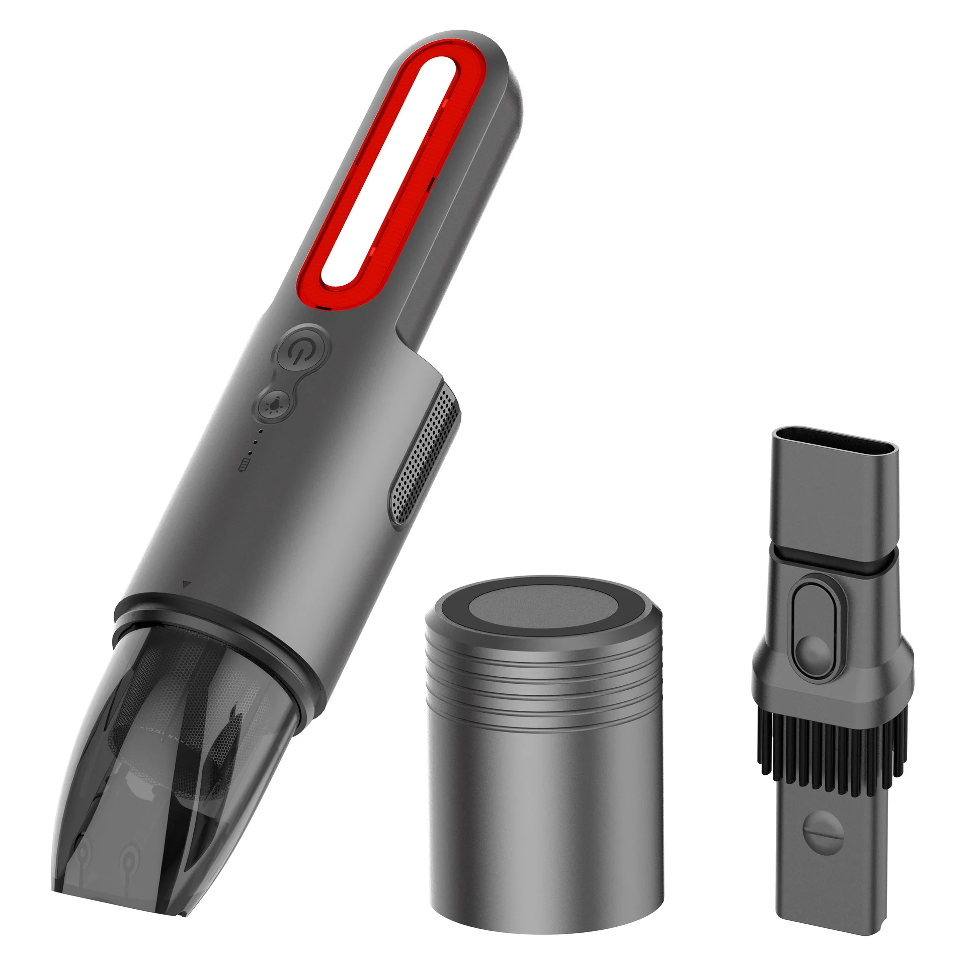 

Portable Handheld Car Vacuum Cleaner With Strong Suction LED Vihicel Vacuumer Flash Warning Light Outdoor Lighting Cars Vacuums