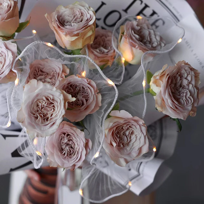 10PCS Flower Packaging Bags Carnation Bouquet Packaging Bags Mother'S Day Party Diy Gifts Wrapping Wedding Party Decor Supplies I.47896511