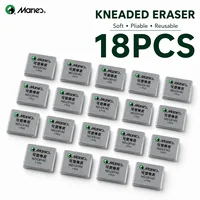 Marie's 18pcs Kneaded Eraser for Sketching, Moldable Rubber Eraser Set for Charcoal Graphite Drawing,Lifting Blending 1