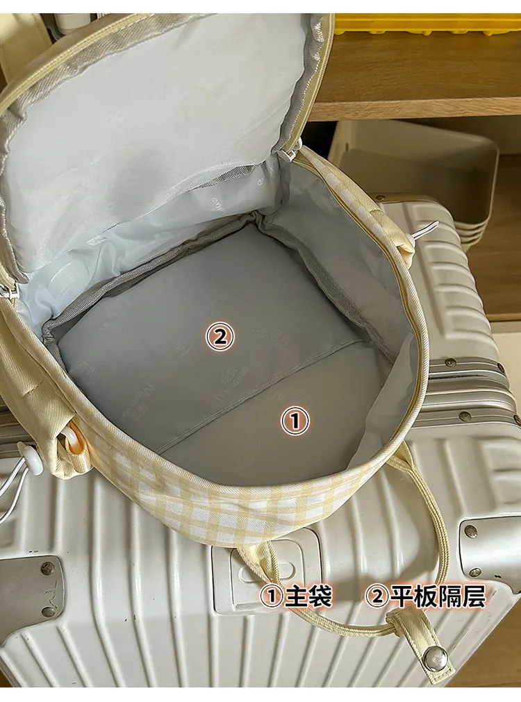 Kawaii Pastel Grid Harajuku Ita Tote Bag