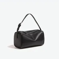 Genuine leather 90s pen bag 2025 new luxury design soft cowhide mini one-shoulder crossbody bag suede fashion ladies handbag