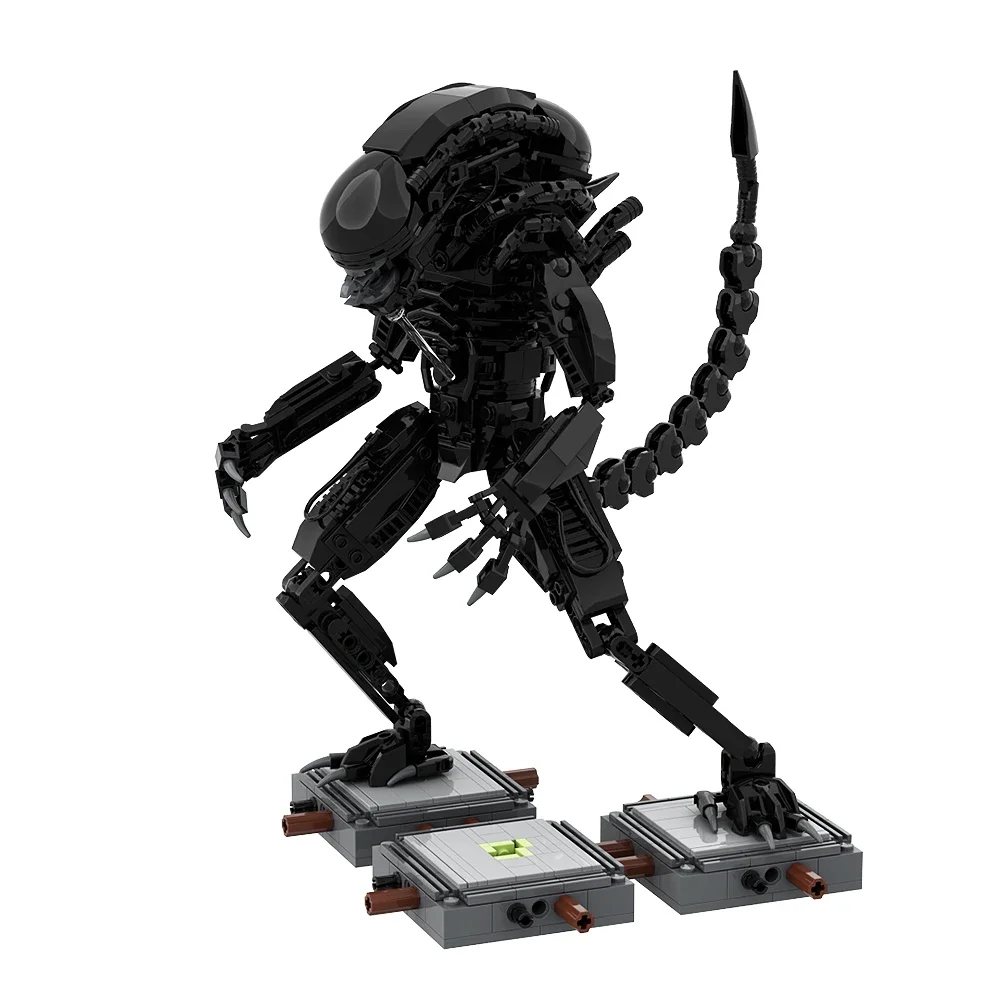

Gobricks MOC Alien Xenomorph Monster Movie Bricks DIY Robot Assemble Model Building Block Educational Toys Set For Gifts