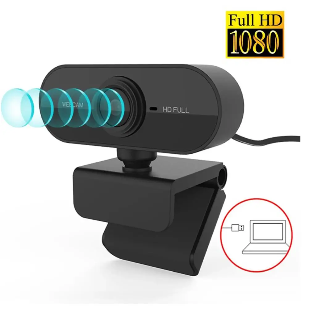 1080p Full Hd Webcam Built-in Microphone Usb Plug Web Cam Compatible For Mac Laptop Youtube Xbox Skype Pc Computer pc webcam pc web camera computer camera