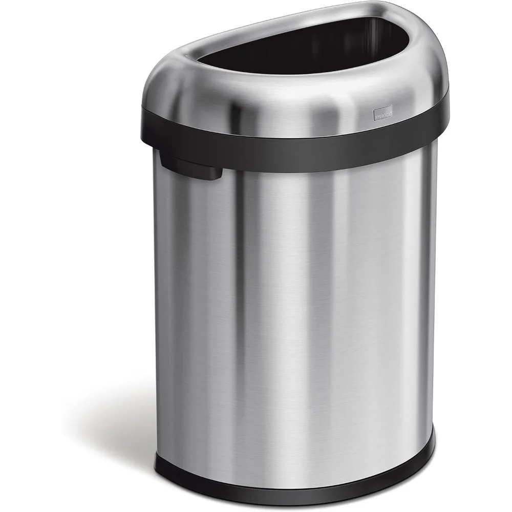 

Round Open Top Waste Bin, 80 Liter / 21.1 Gallon Extra Large Semi-Round Open Top Trash Can , Large Trash Cans