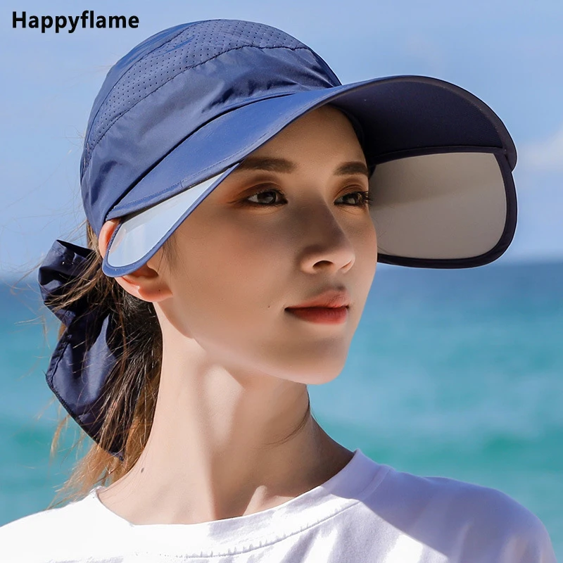 Sombrero de Sol para mujer, gorra de visera transpirable, visera