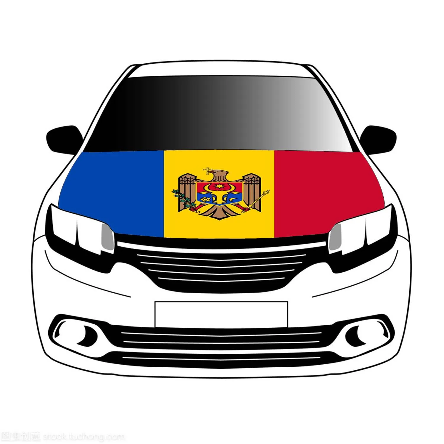 

Moldova flags car Hood cover 3.3x5ft/5x7ft 100%polyester,car bonnet banner