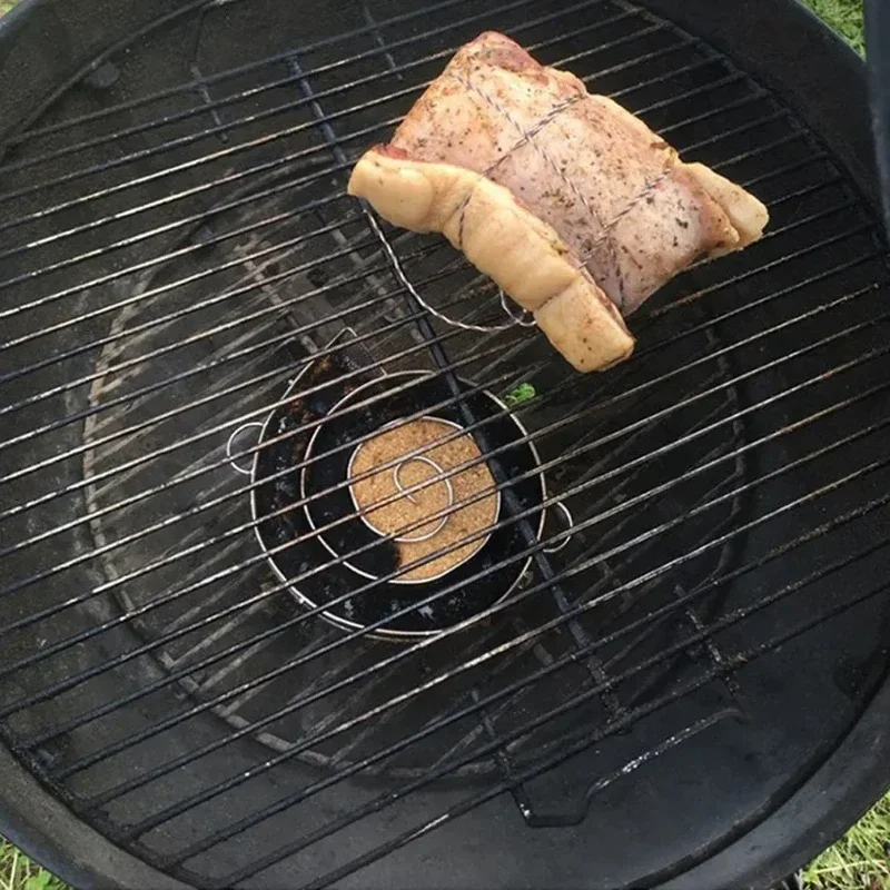Cold Smoke Generator For BBQ Grill Or Smoker Wood Dust Hot And Cold Smoking Salmon Meat Burn Cooking Stainless Bbq Tools