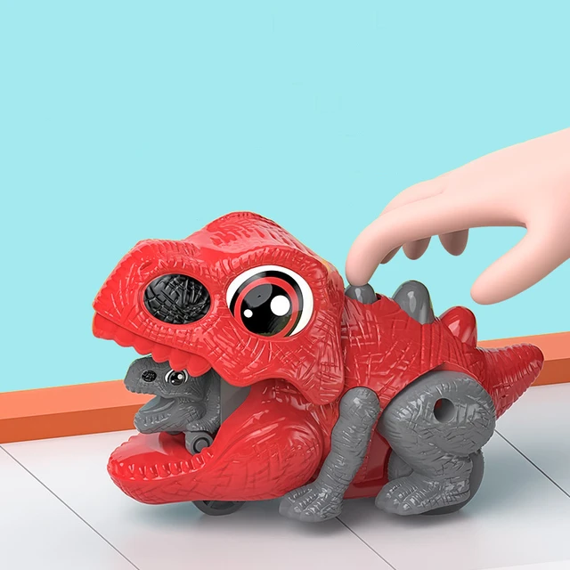 Novo dinossauro brinquedo jogar jogo veículo para menino carro portador  caminhão crianças montessori presente criança pista de corrida com crianças  mini carro - AliExpress