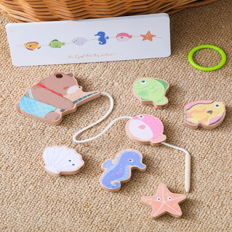Montessori-Babyspielzeug, kleiner Fisch, Perlenschnur-Spielzeug ist ein speziell gestaltetes, perlenbesetztes, praktisches Lernspielzeug für kleine Kinder – Detail 18