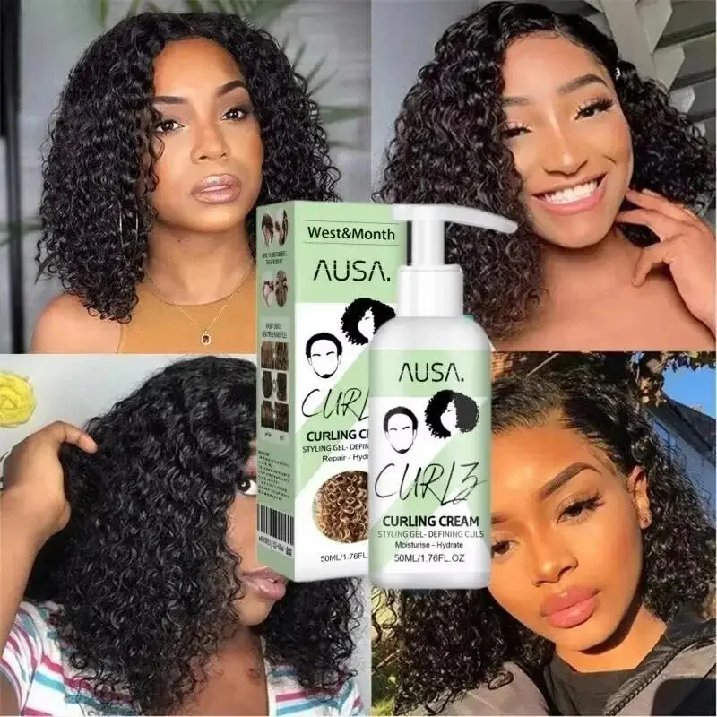50ml Hair Volumizing Cream Anti-Frizz Bouncy Resilient Enhancer Styling Lotion Natural Wavy Wigs Styling Hair Conditioner 4