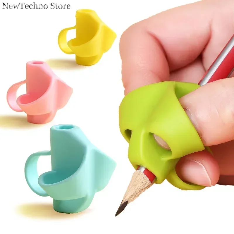Pencil School Supplies Pencil Grip Set 1Pc Finger Silicone Pencil Cuffs Child Pencil Adapter Writing Corrector Posture Correction Device