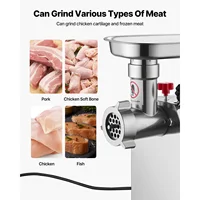 SucceBuy hachoir à viande 4.5 Lbs-9.2Lbs/Min capacité hachoir à viande électrique avec lame plaque de broyage machine à saucisses pour cuisine maison 4