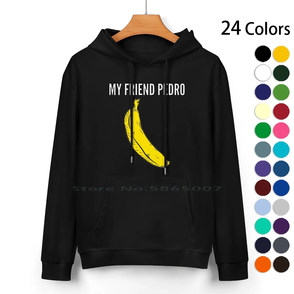 

My Friend Pedro-Bannana Logo Pure Cotton Hoodie Sweater 24 Colors My Friend Pedro Pedro Bannana Indie Game Indie Bannana Game