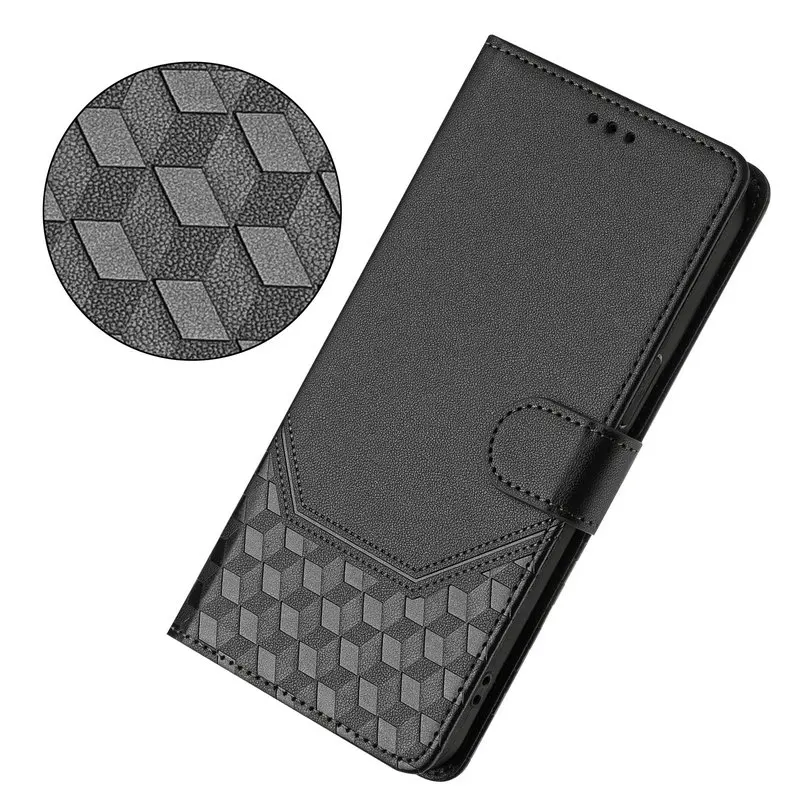 Luxury Leather Texture Wallet Flip Case with RFID Protection