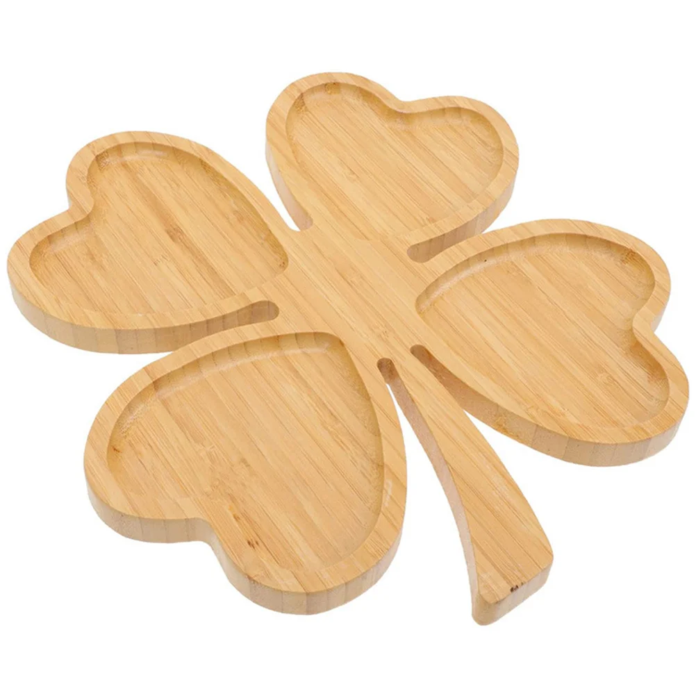 

St Patricks Day Wood Serving Board Wooden Shamrock Shape Charcuterie Board For Appetizer Cheese Fruit Serving Plate For Irish