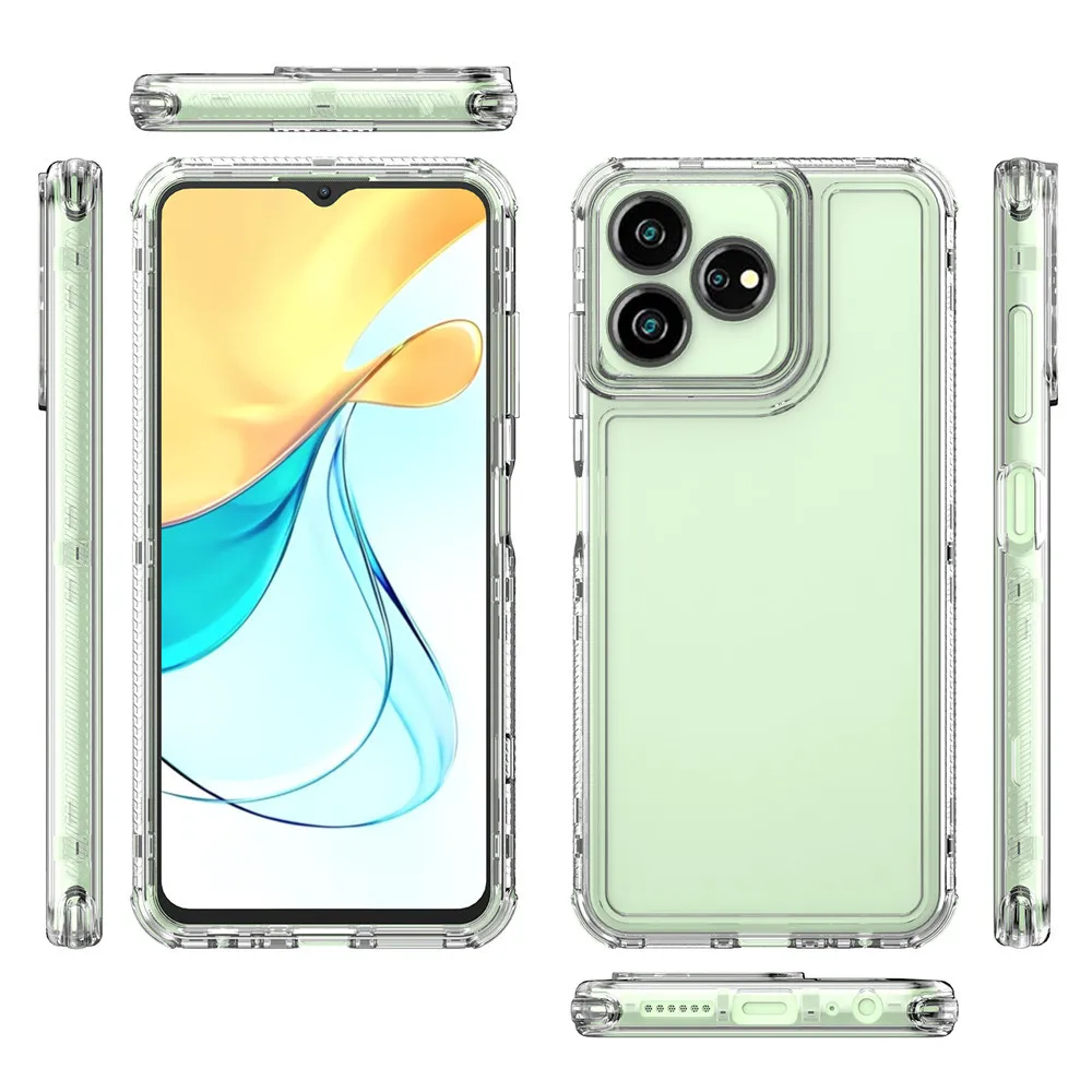 Phone Case Protector Cover PMMA TPU three-in-one Case for ZTE Axon 50 Lite Axon 60 Lite Axon50